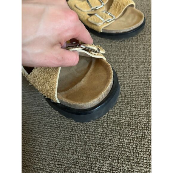 Dsquared2 beige ‘Sonny’ leather slides Mens Size 43 - Picture 10 of 12